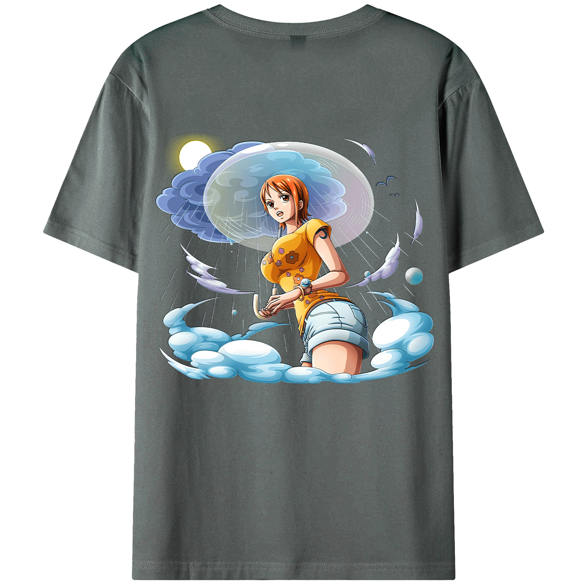 ワンピース ナミ ONE PIECE Nami 綿100％半袖Tシャツ（背面プリント）